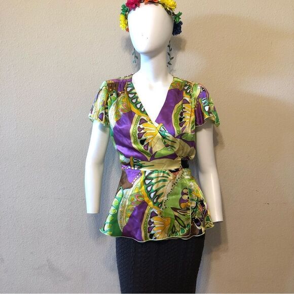 Gala 100% Silk Blouse - Picture 1 of 11